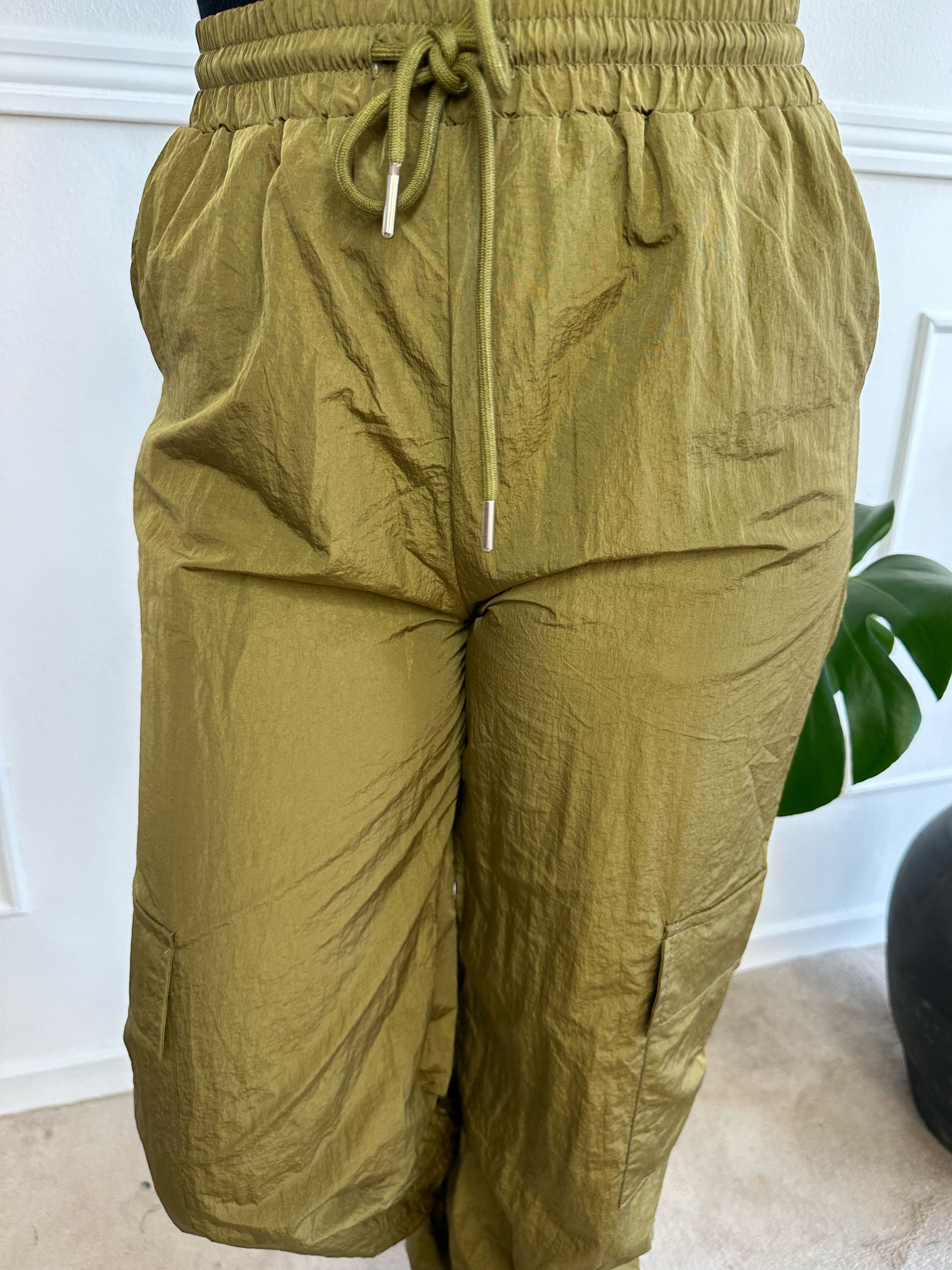 Galina - Coola cargobyxor med resår i midjan